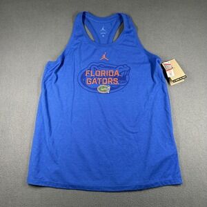 Florida Gators Tank Top Womens Large Blue NCAA Football Jordan Racerback NWT